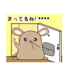 しろうさとくろうさのカスタムスタンプ（個別スタンプ：27）