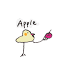 やかまし鳥 ボタン（個別スタンプ：4）