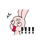 目つきの悪いうさぎさん（個別スタンプ：18）