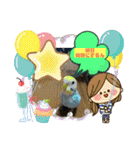 ニコちゃんとチーちゃんスタンプ（個別スタンプ：2）