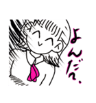 ピンク女子とブルー男子（個別スタンプ：2）