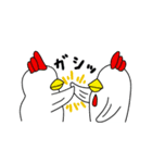 ペンギンとニワトリたち（個別スタンプ：1）