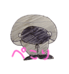 動かないりょうくん（個別スタンプ：4）