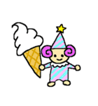 かわいい食べ物とサーカスの人たち（個別スタンプ：6）