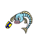 バレーボール魚（個別スタンプ：8）