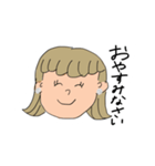 敬語の茶髪の子^_^（個別スタンプ：7）