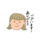 敬語の茶髪の子^_^（個別スタンプ：8）