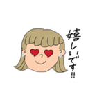 敬語の茶髪の子^_^（個別スタンプ：10）