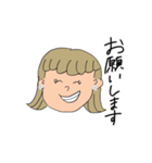 敬語の茶髪の子^_^（個別スタンプ：13）