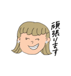 敬語の茶髪の子^_^（個別スタンプ：14）