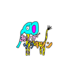 【きもかわ】どうぶつ合体スタンプ（個別スタンプ：3）