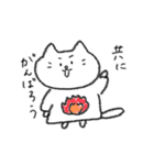 クレヨンで描かれたねこ。（個別スタンプ：23）