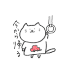 クレヨンで描かれたねこ。（個別スタンプ：27）