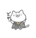 クレヨンで描かれたねこ。（個別スタンプ：31）