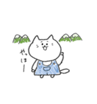 クレヨンで描かれたねこ。（個別スタンプ：38）