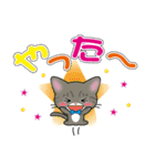 サバトラ猫ちゃんのデカ文字スタンプ（個別スタンプ：25）