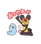 可愛い黄パンダといっしょに（個別スタンプ：5）