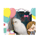 白インコのピーちゃん②（個別スタンプ：18）
