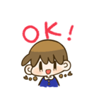 あいさつスタンプ（シンプル）（個別スタンプ：15）