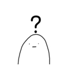 白いばけもん。ツンデレで毒舌です。（個別スタンプ：9）