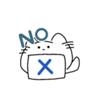 しろいにゃこ（個別スタンプ：4）