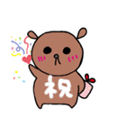 照れ屋のくま（個別スタンプ：3）