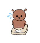 照れ屋のくま（個別スタンプ：5）