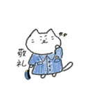 クレヨンで描かれたねこ。2（個別スタンプ：13）