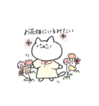 クレヨンで描かれたねこ。2（個別スタンプ：17）