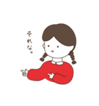 三つ編みをしている女の子（個別スタンプ：10）