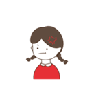 三つ編みをしている女の子（個別スタンプ：13）