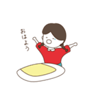 三つ編みをしている女の子（個別スタンプ：27）