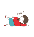 三つ編みをしている女の子（個別スタンプ：35）