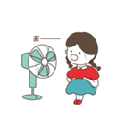 三つ編みをしている女の子（個別スタンプ：39）