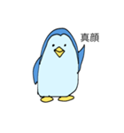 青いペンギン（個別スタンプ：12）
