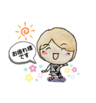 事務員さんの喜怒哀楽（個別スタンプ：1）