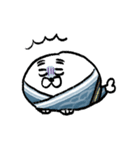 クセ強めのあざらし。まめふく（個別スタンプ：3）