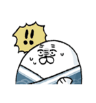 クセ強めのあざらし。まめふく（個別スタンプ：4）