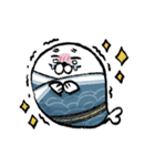 クセ強めのあざらし。まめふく（個別スタンプ：7）