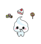 クリームたちとのデザートタイム（個別スタンプ：4）