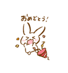 落書きうさぎのゆるスタンプ（個別スタンプ：13）