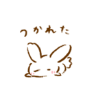 落書きうさぎのゆるスタンプ（個別スタンプ：18）