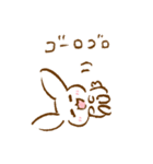 落書きうさぎのゆるスタンプ（個別スタンプ：19）