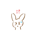 落書きうさぎのゆるスタンプ（個別スタンプ：24）
