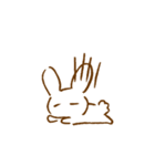 落書きうさぎのゆるスタンプ（個別スタンプ：28）
