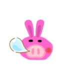 ぶたうさぎみたいなやつ（個別スタンプ：4）