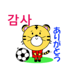 韓国のサッカータイガー（個別スタンプ：2）