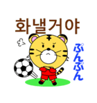 韓国のサッカータイガー（個別スタンプ：27）