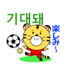 韓国のサッカータイガー（個別スタンプ：31）