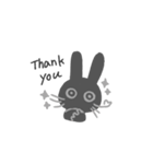 愛おしい黒うさぎ（個別スタンプ：5）